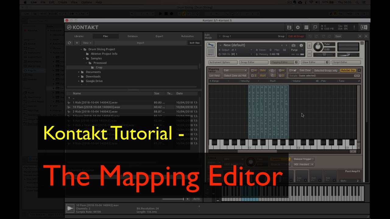 Kontakt Tutorial - The Mapping Editor