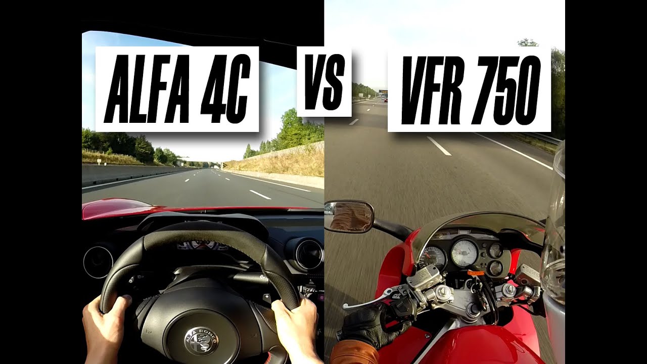 Alfa Romeo 4C VS Honda VFR 750