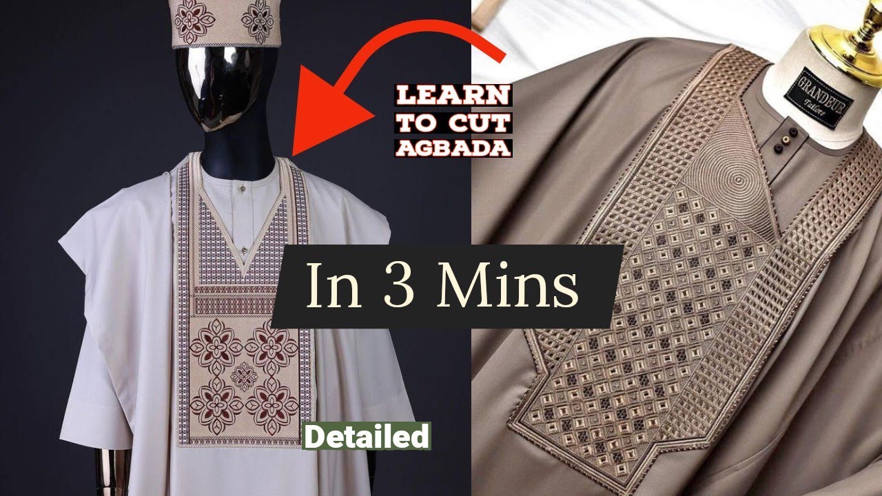 EASIEST FASTEST WAY TO CUT AN AGBADA | BABAN RIGA
