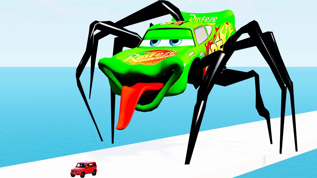 PLAY WITH THE MONSTER: WHO SURVIVES? CARS VS MONSTER WITH A TONGUE