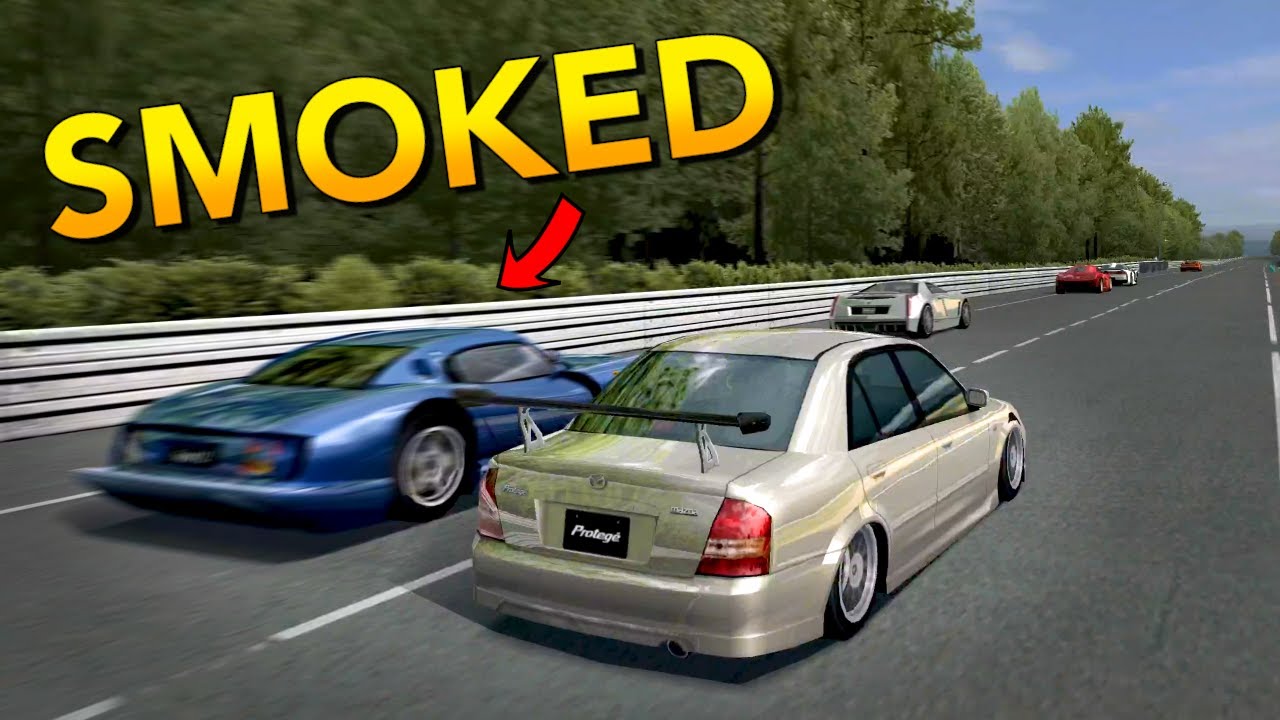 Embarrassing Supercars with a 4 ROTOR Mazda Protege - Gran Turismo 4 Hybrid [4K60 PCSX2]