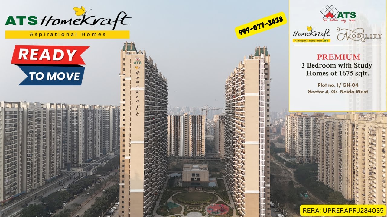 ATS Nobility Noida Extension | ATS HappyTrails Noida Extension | Resale Flats In ATS | 999-077-3438