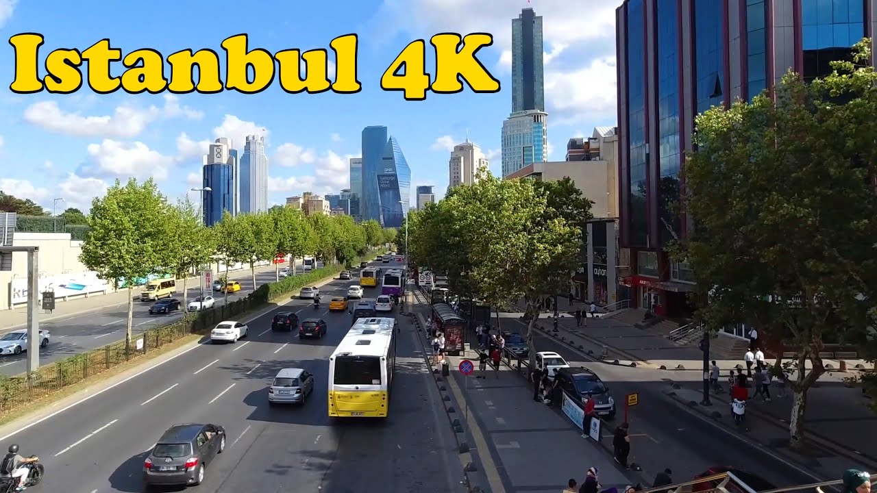 Istanbul Turkey 🇹🇷 Walking Tour [4K] Maslak-Levent-Sisli-Taksim