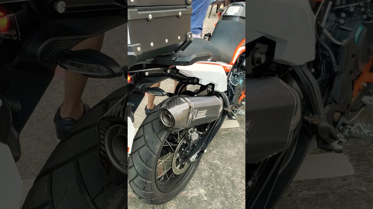 KTM 790 ADV MIVV cans + cat delete soundcheck