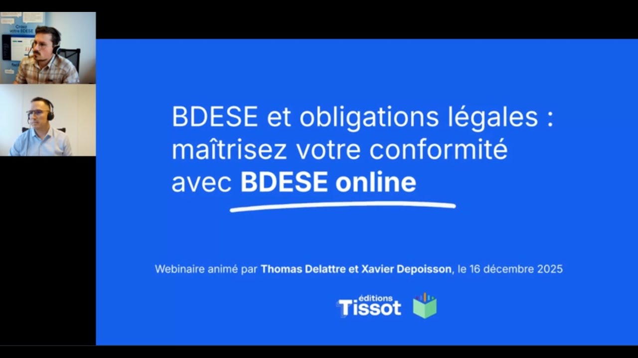 Webinaire BDESE et obligations légales : maîtrisez votre conformité avec BDESE online