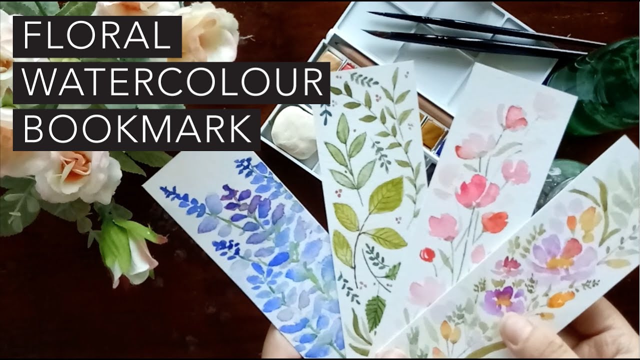 DIY Watercolor bookmarks