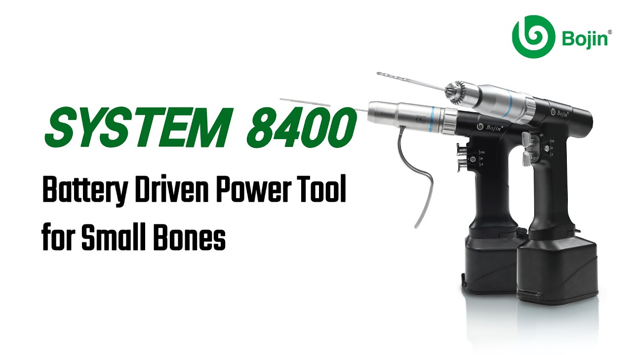 BOJIN System 8400 Battery Driven Power Tool System for Small Bone and Sports Medicine Surgeries