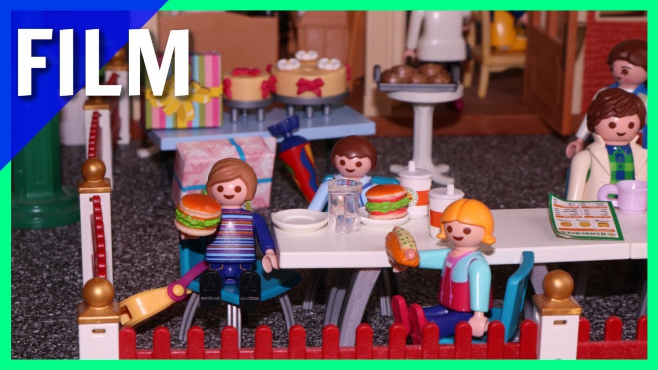 Playmobil Film deutsch Einschulungsparty im Hamburgerladen  🍔 Spielzeug Kinderfilm