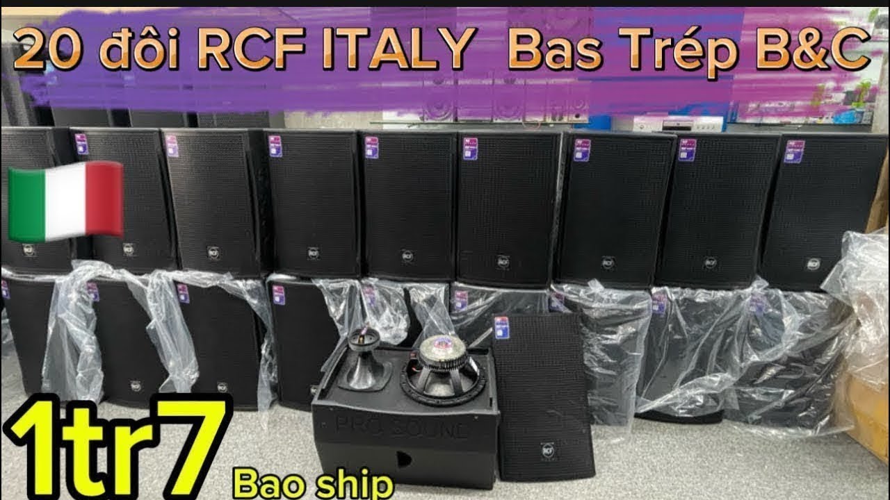 Loa Bãi RCF made B&C 🇮🇹 2 tầng côn bát30 1200w đánh nhạc sàn cực mạnh giá rẻ cho ae 2tr/1 đôi