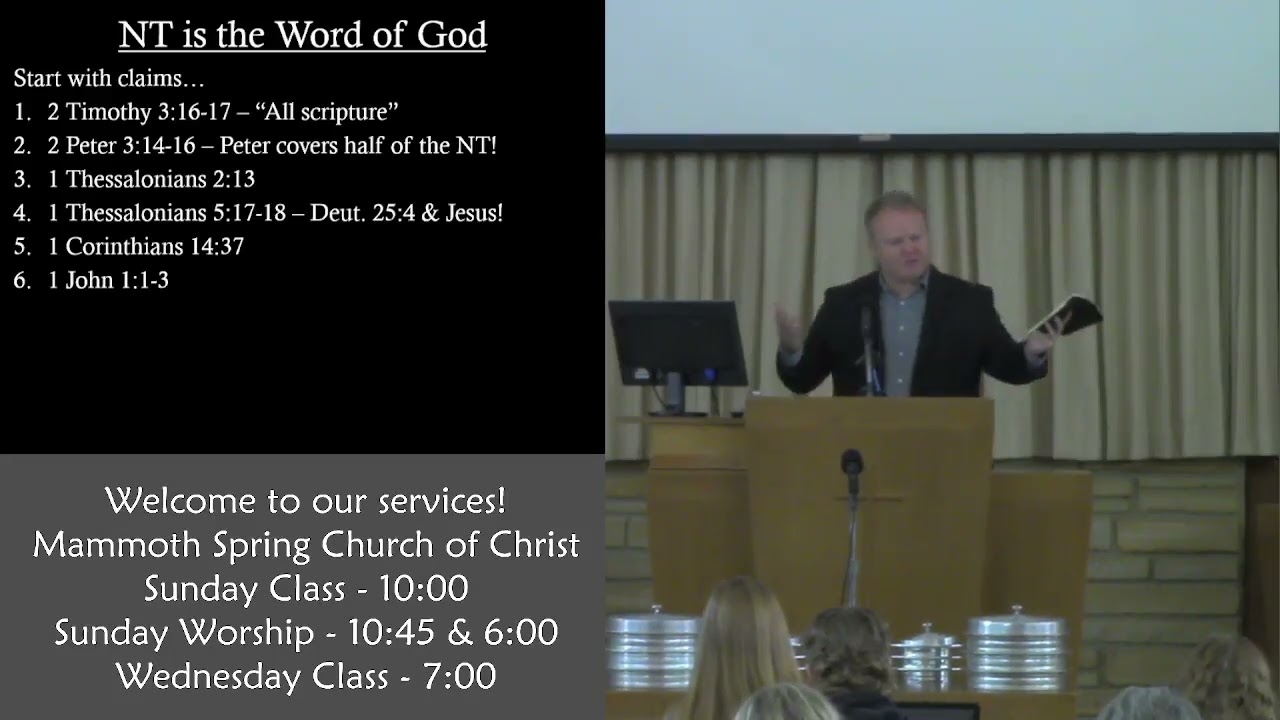 Why I Choose to Believe the New Testament is the Word of God - Barry O'Dell