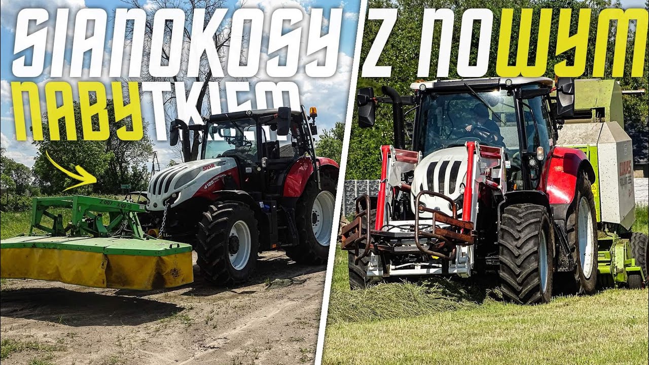 🚜STEYR 4125 PROFL CLASSIC & 5m🚜Sianokosy 2022 z Nowym Nabytkiem🚜 Od koszenia po zbiór 🚜