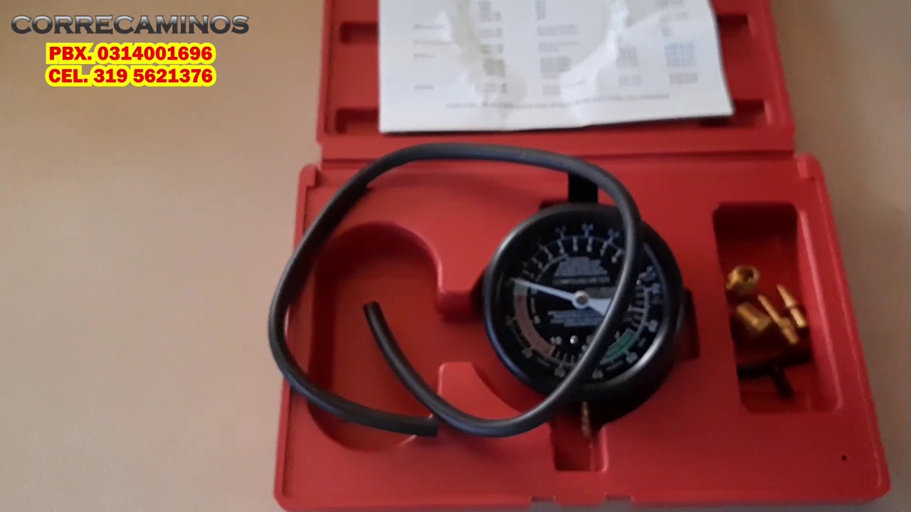 Como probar una bomba de combustible gasolina vacuometro