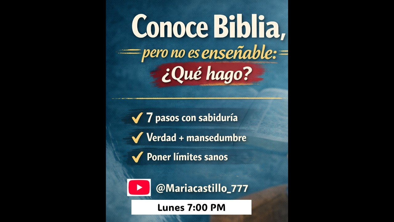 Conoce Biblia, pero no es enseñable: ¿qué hago? | Entre Amigas | MC