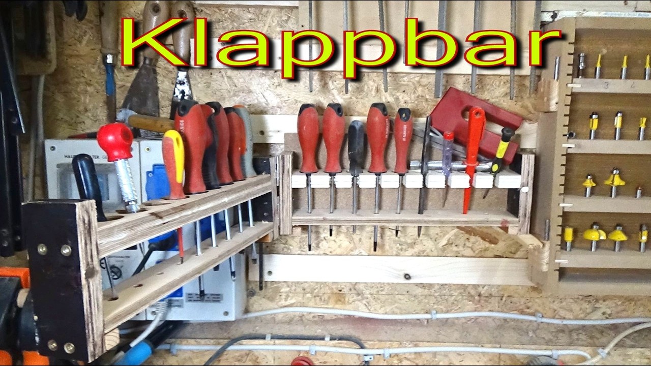 Endlich ein vernünftiger Schraubendreherhalter für die French Cleat Wand.