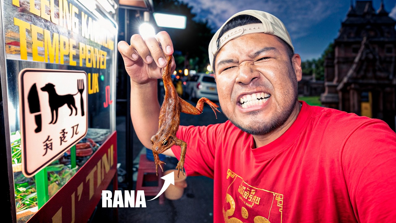 Probando Comida Callejera MUY RARA en Indonesia