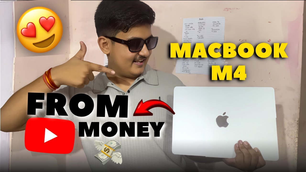 Bought My Dream MacBook Air M4 with YouTube Money 💻😍🥳