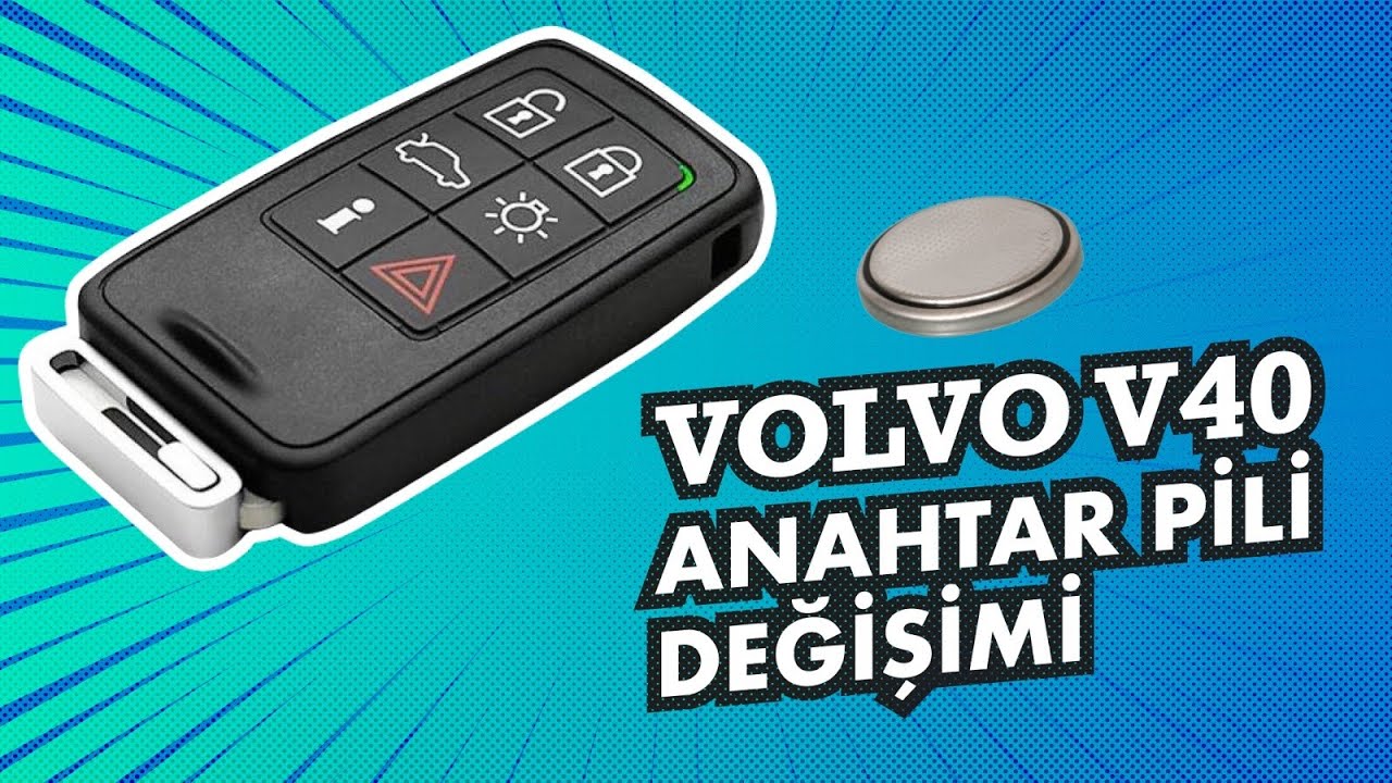 VOLVO V40 (2016) ANAHTAR PİLİ DEĞİŞİMİ