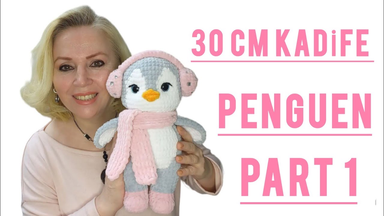 KADİFE PENGUEN PART 1 BACAK  #amigurumicrochet #amigurumipenguen