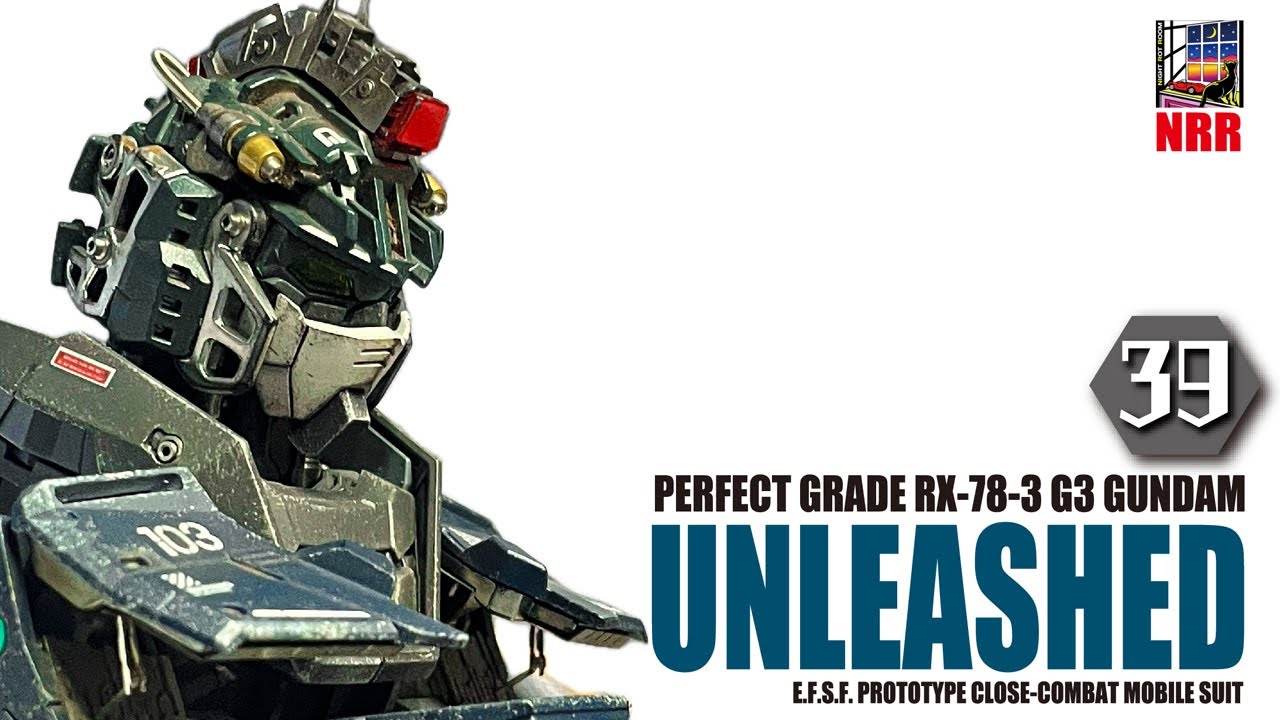 【ガンプラ】ガンプラ初心者がPGに挑戦!! PG-UNLEASHED 1/60 RX-78-3 ガンダム製作記(カスタム編)Vol.039　外装パネル(胸部)の製作(後編)【翻訳】