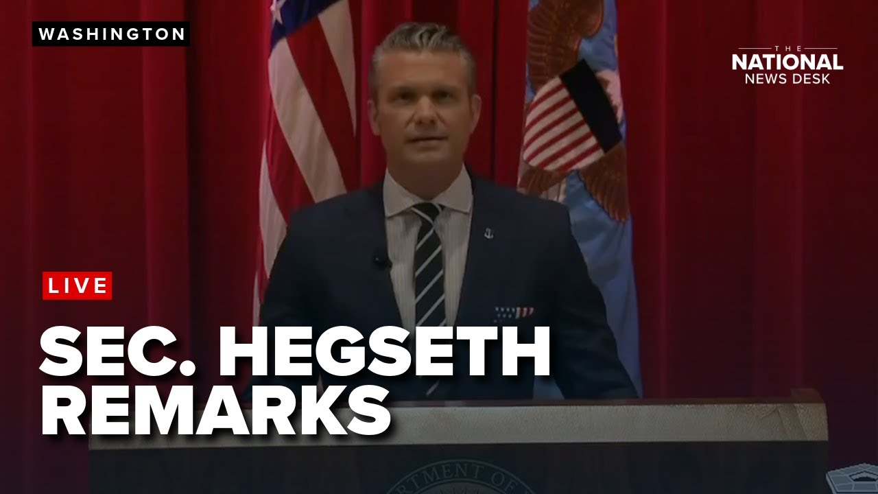 Defense Sec. Hegseth addresses industry and military leaders at National War College