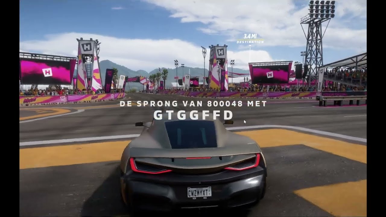 INSANE Danger Sign JUMP!! (Forza Horizon 5): #ForzaHorizon5, #ForzaHorizon, #FH5, #EventLab,#FH5Live