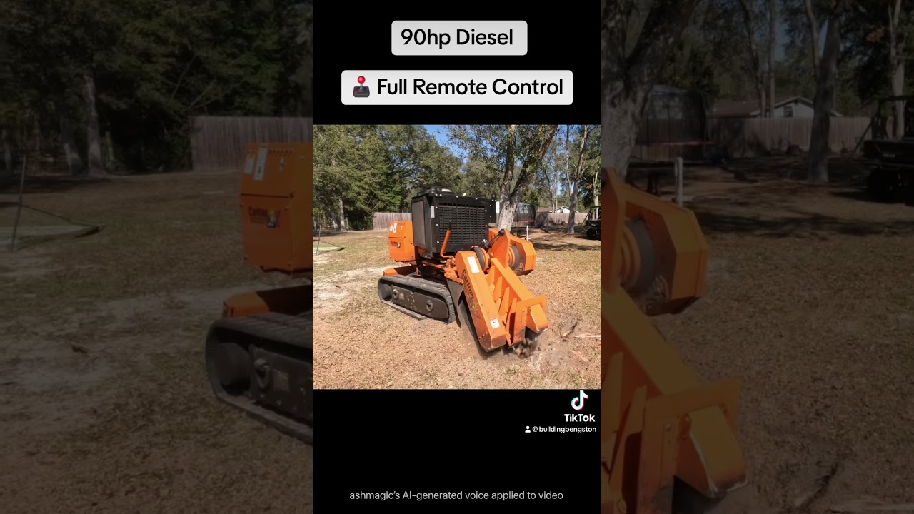 This $90,000 Stump Grinder makes $400 an hour