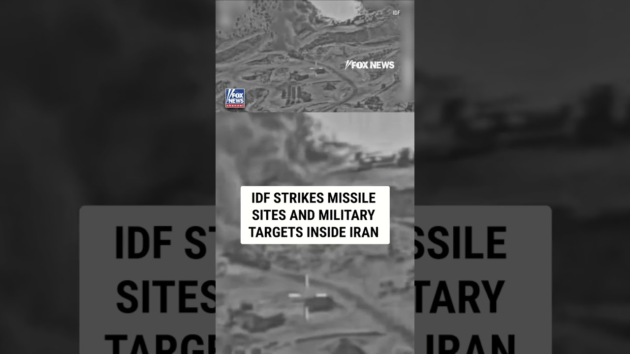 IDF strikes missile sites and military targets inside Iran #foxnews #news #shorts #iran #idf