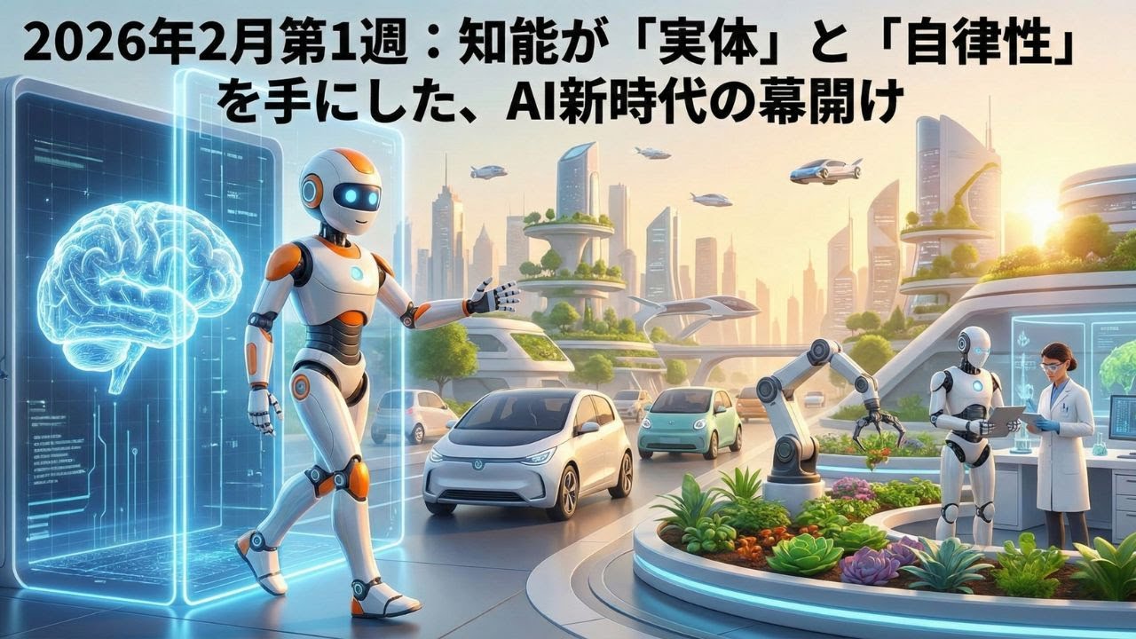 2026年2月第1週：知能が「実体」と「自律性」を手にした、AI新時代の幕開け