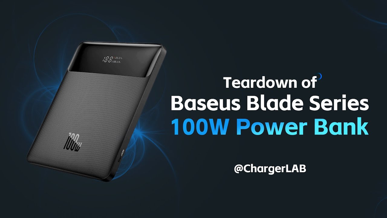 Разборка тонкого внешнего аккумулятора для ноутбука Baseus 100 Вт (серия Blade)