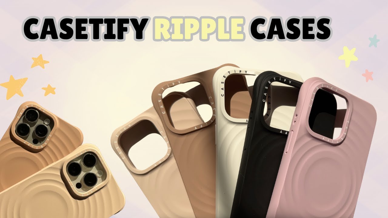 CASETIFY RIPPLE Cases Haul! iPhone 15 Pro Max White & Natural Titanium (ASMR-ish)