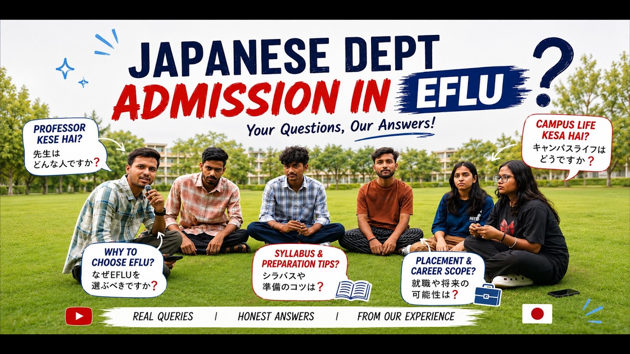 EFLU Japanese Admission 2026 | Honest Student Q&A | Campus Life, CUET, Professors & Placements