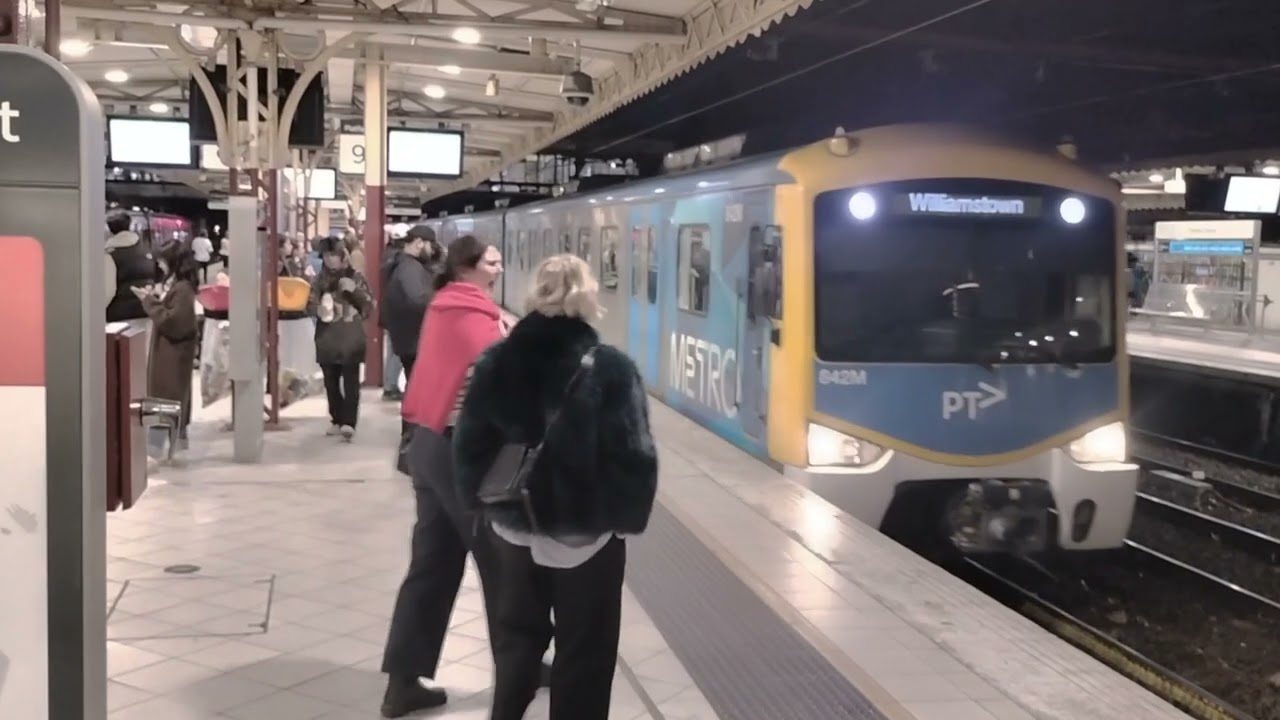 Flinders Street station night moves. Saturday evening. Melbourne.