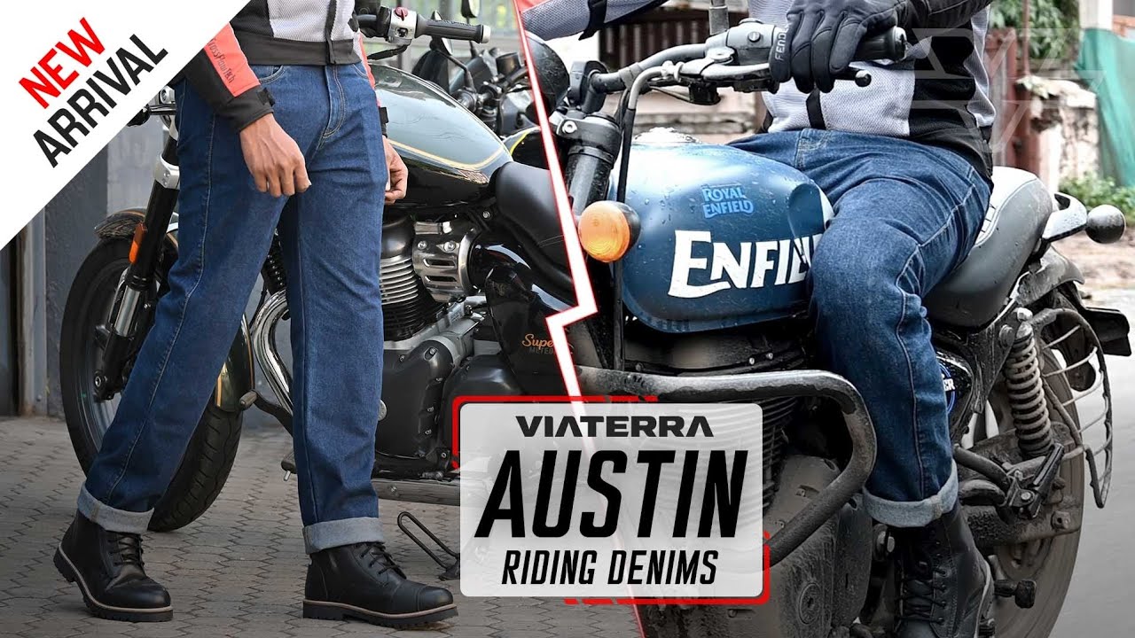 Austin Motorcycle Riding Jean's Pants | CE Level 2 Protectors & Optimum Comfort | ViaTerra Gear