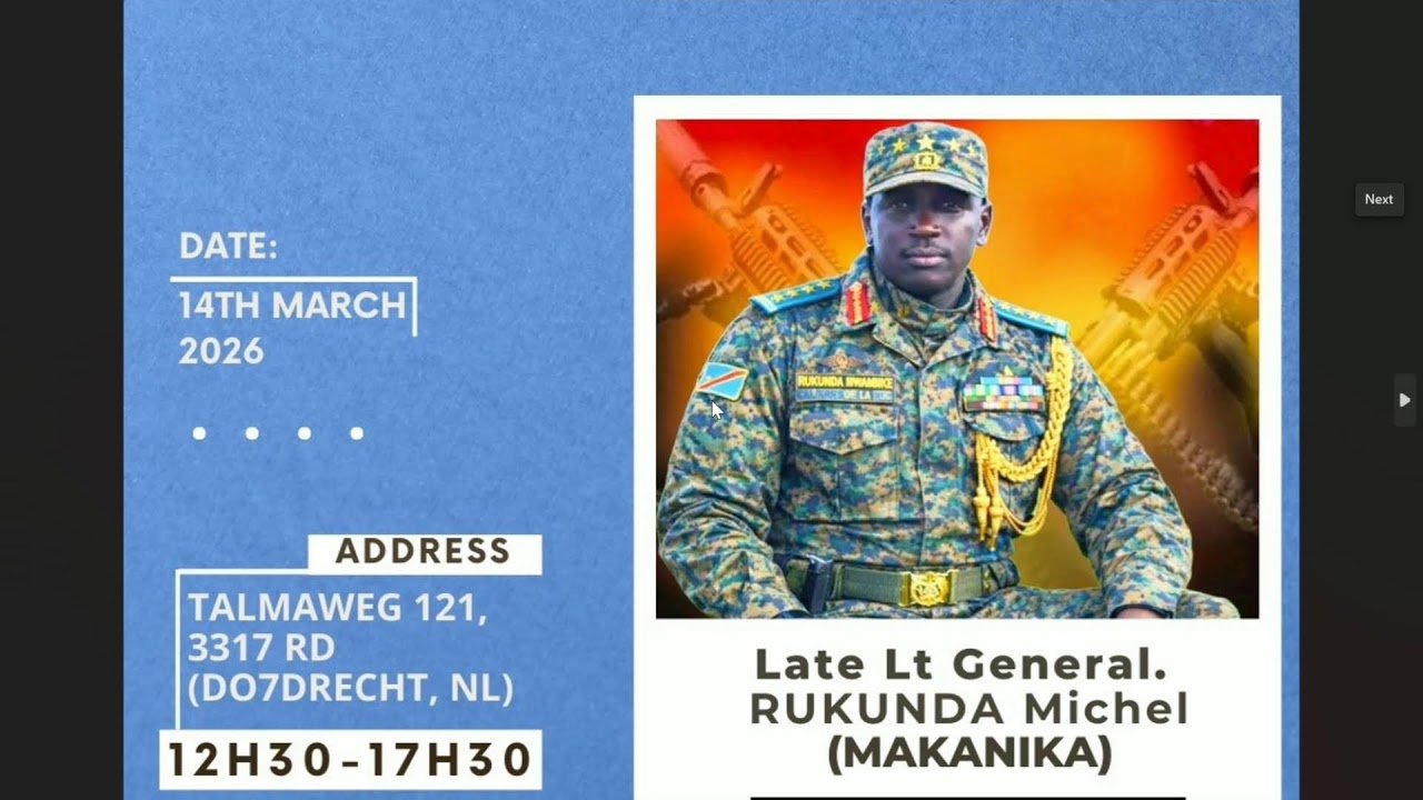 Europe kwibuka ku nshuro 1 late Lt General Rukunda michel MAKANIKA)