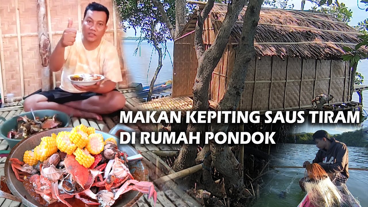 MENJARING KEPITING‼️MAKAN KEPITING SAUS TIRAM DI RUMAH PONDOK PEDASNYA AMPUN..!! 