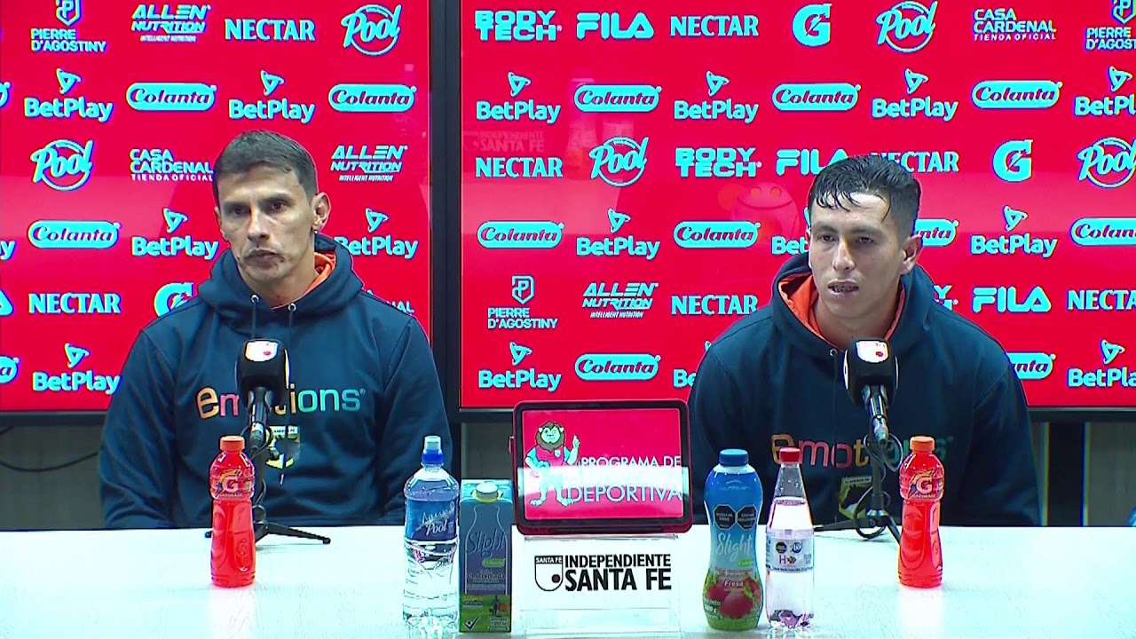 Rueda de prensa de Llaneros tras su partido con Santa Fe