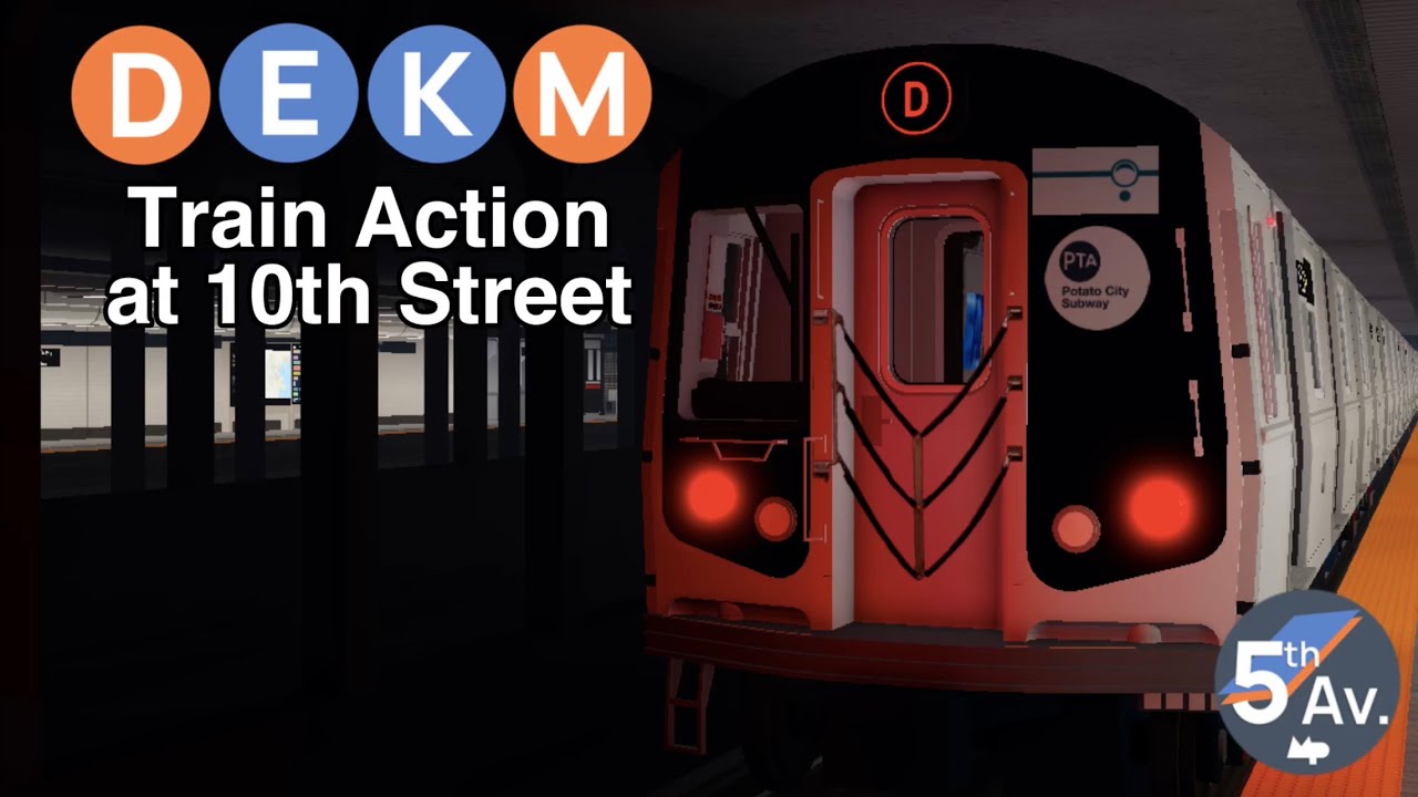 PTA Subway | D/E/K/M Train Action at 10th Street