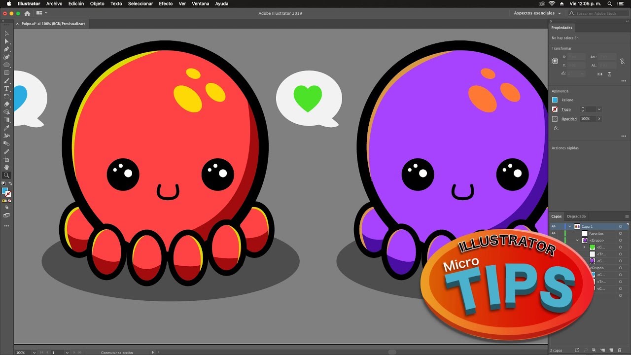 Micro Tips Adobe Illustrator - Cambio de Colores Global