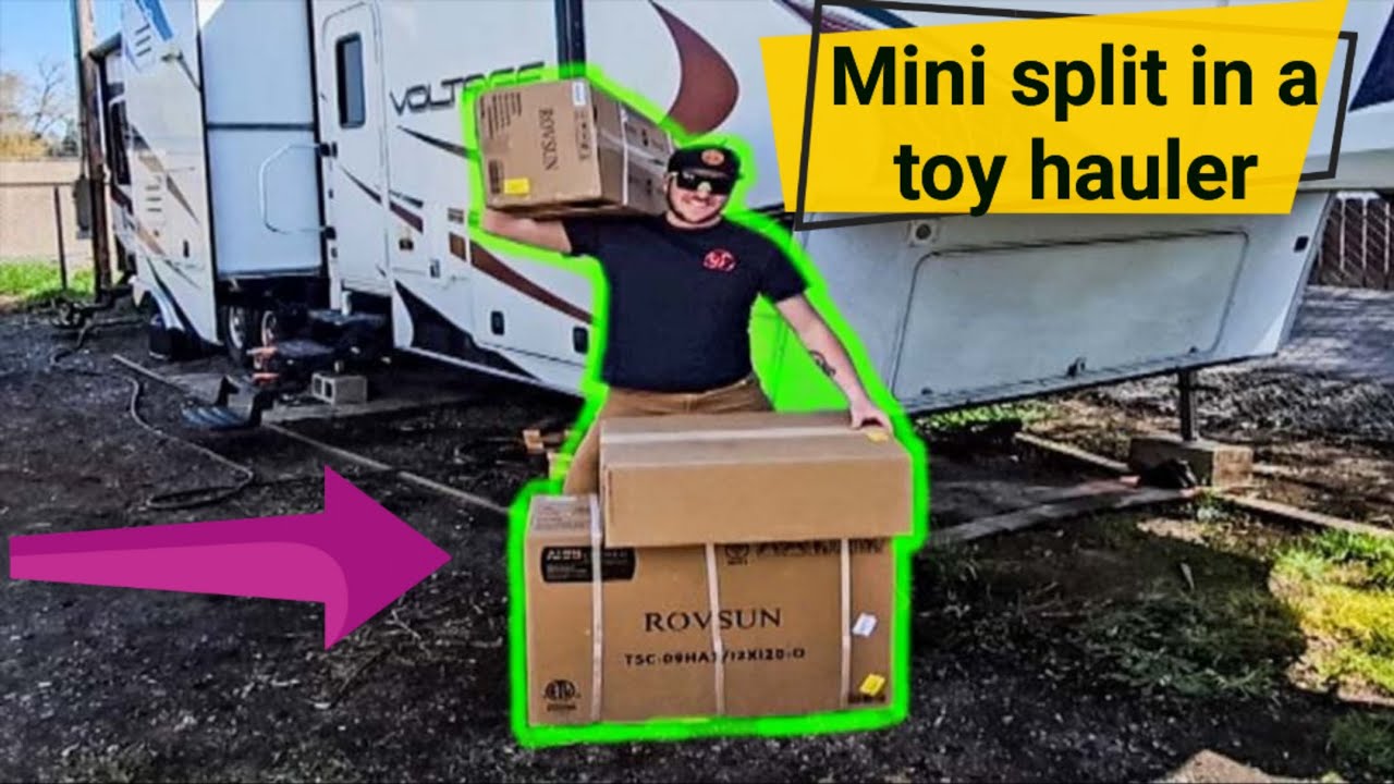 MINI SPLIT INSTALL IN A TOY HAULER! HOW TO.