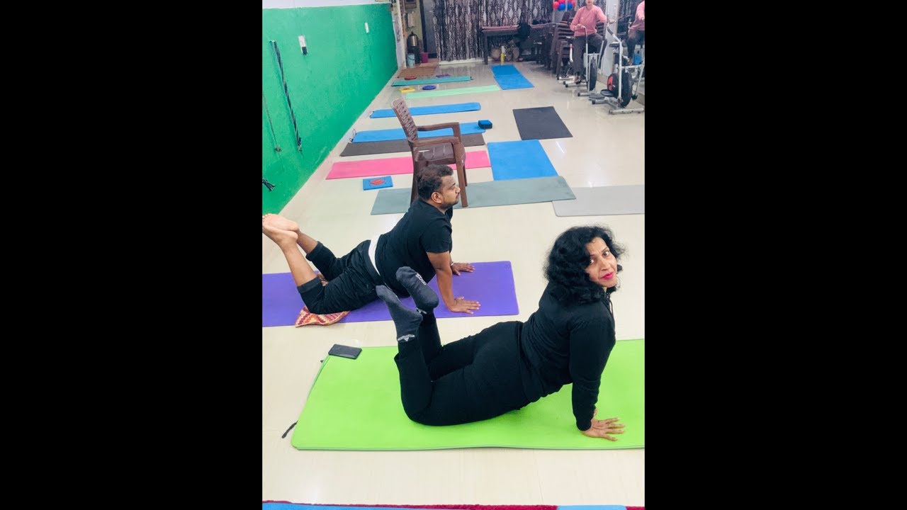 Yoga session with Dr. Sandhya to remove extra fat and all diseases like B. P. , Sugar, thyroid