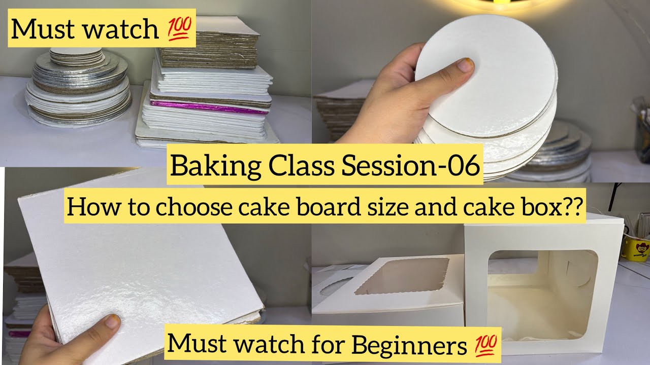 How to choose Cake Board size and boxes| Baking Class For Beginners| Beginners special