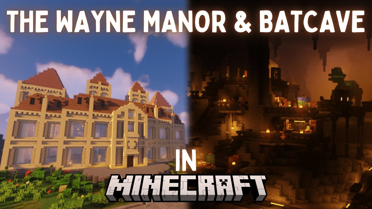 I Built The Batcave & Wayne Manor In Survival Minecraft! *Cinematic*