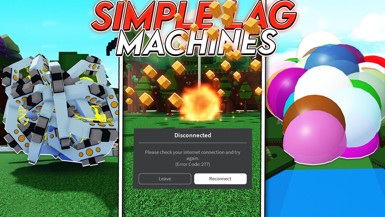 3 Simple Lag Machines Tutorial In Roblox Build A Boat For Treasure!