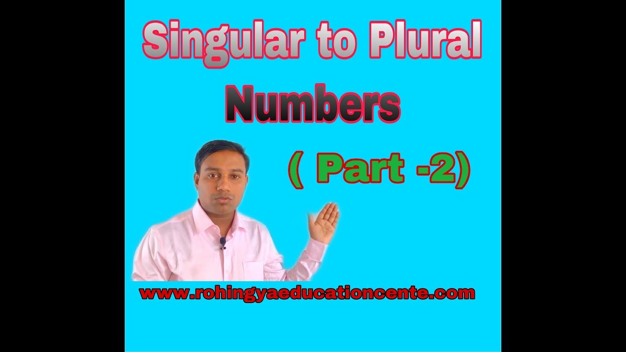 Changing Singular to Plural Number #Singular #Plural #Grammar