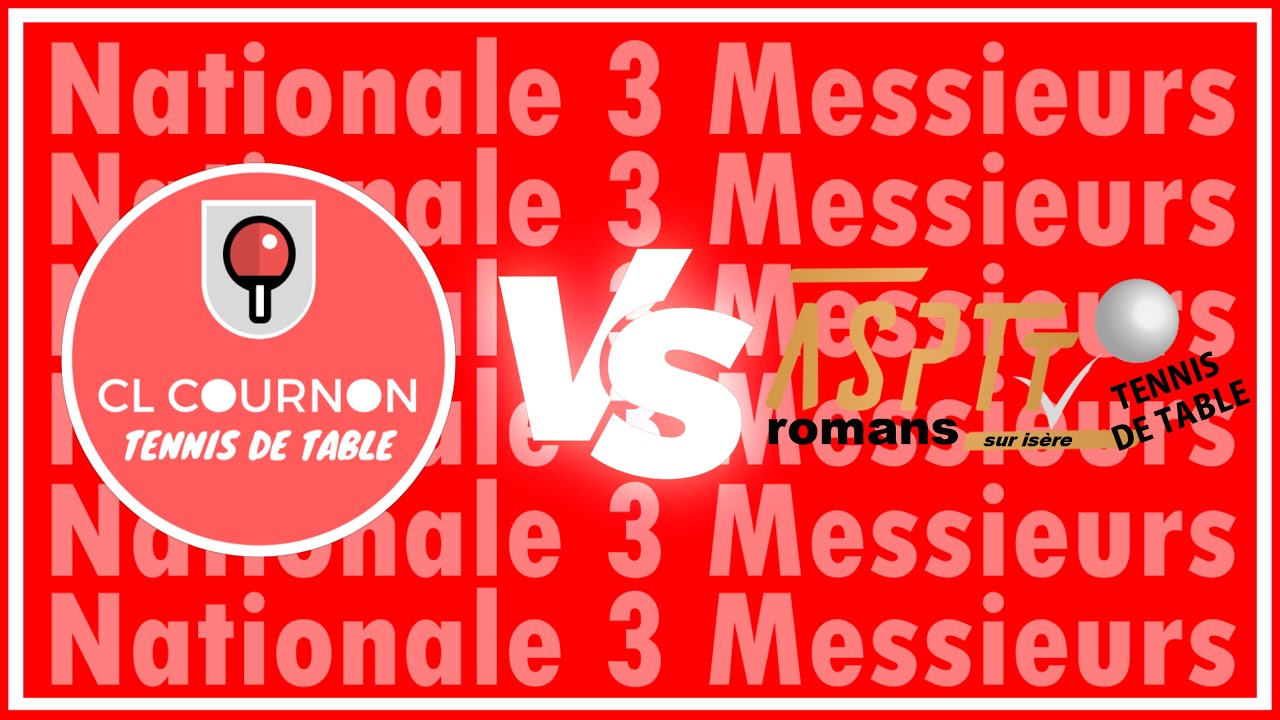 CL Cournon TT 1 VS Romans ASPTT 3 | N3 |21/01/2023 | Tennis de Table
