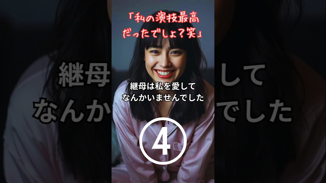 【スカッと】「私の演技最高だったでしょ？笑」継母は私を愛してなんかいませんでした④