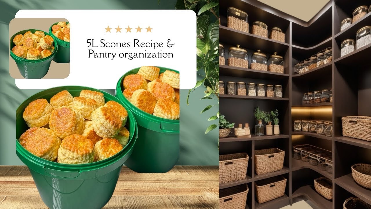 From Baking to Organizing! 🍪 5L Scones Recipe for a Happy Customer ,Scones business & Kitchen Tips