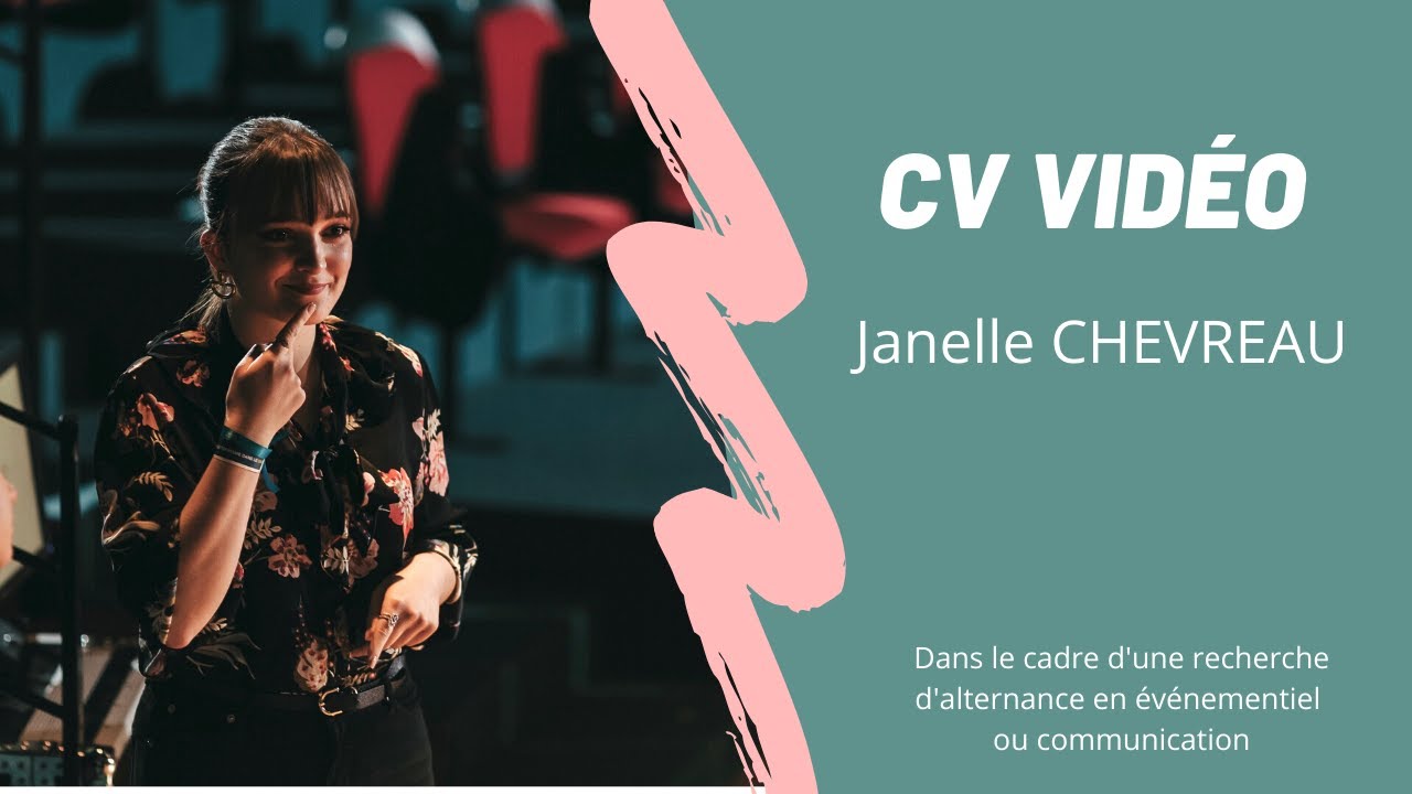 CV vidéo - Janelle Chevreau