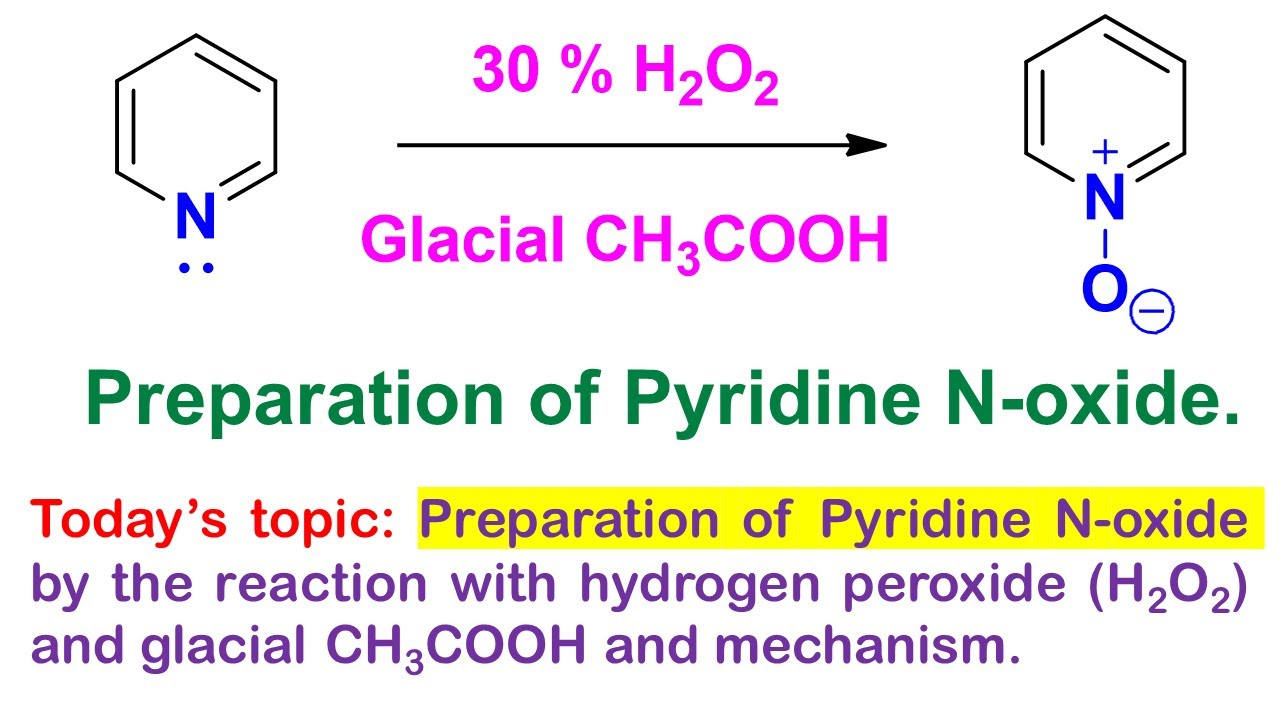 Pyridine N-oxide: Basic concept and preparation with complete mechanistic description.