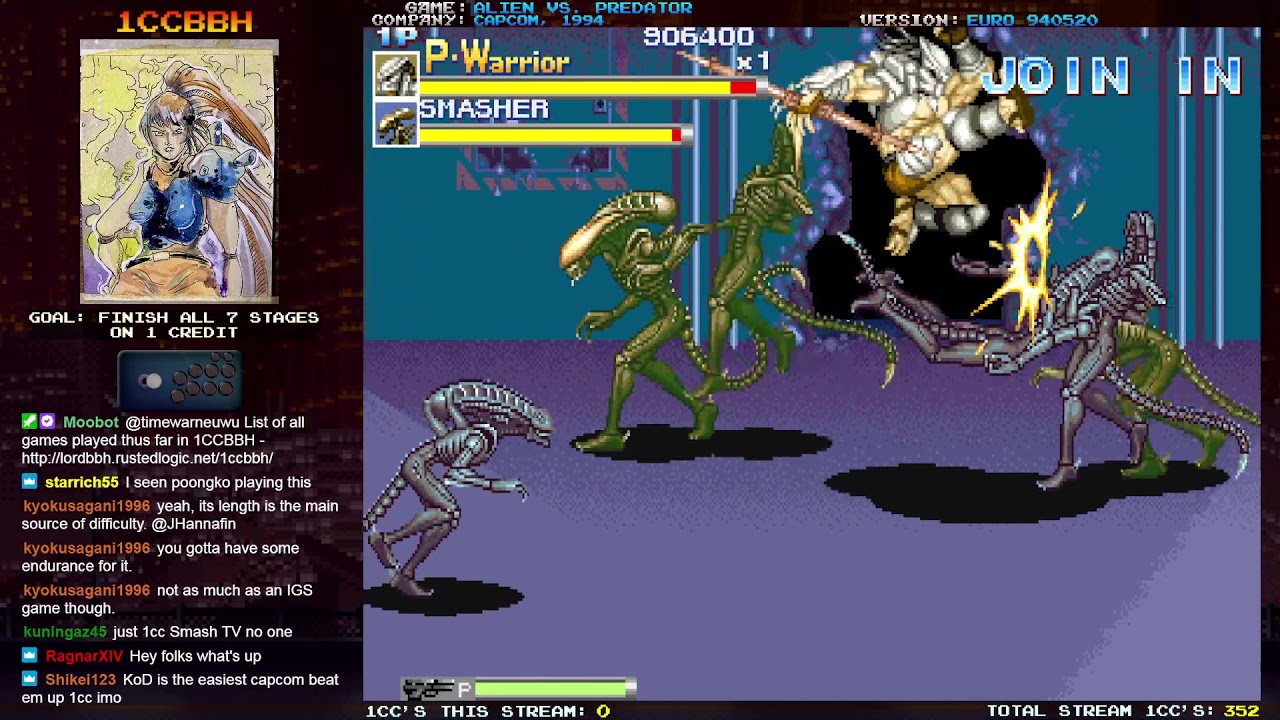 1CCBBH - 353. Alien vs. Predator (Predator Warrior, 1 Credit Clear)